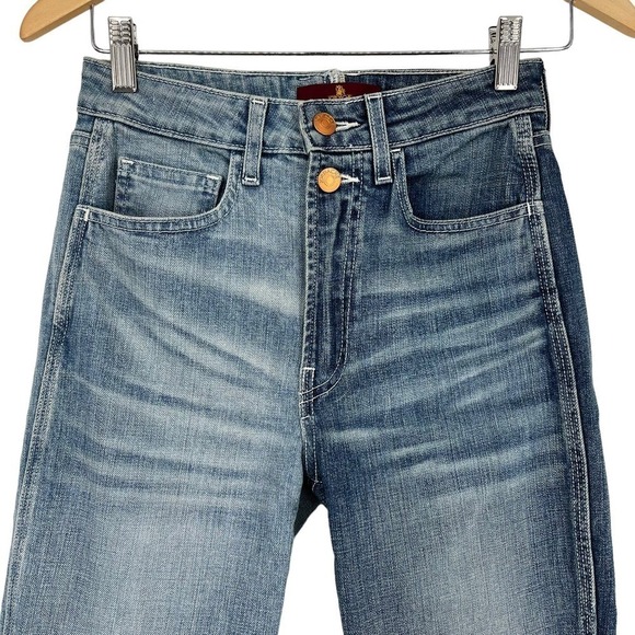 Y2K Jordache Skinny Jeans Vintage Crop 2-Tone Mid Rise 26 - Picture 3 of 12